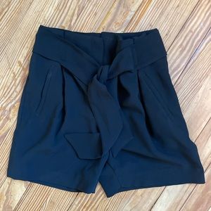 H&M black shorts with tie